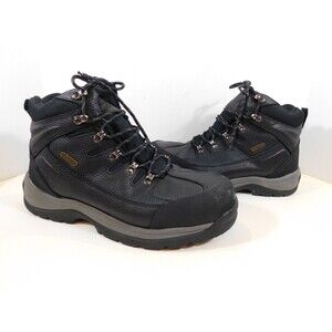 Nortiv8 Hicker ST Steel Toe Lace Up Work Hiking Boots Men's 13 M Black Leather